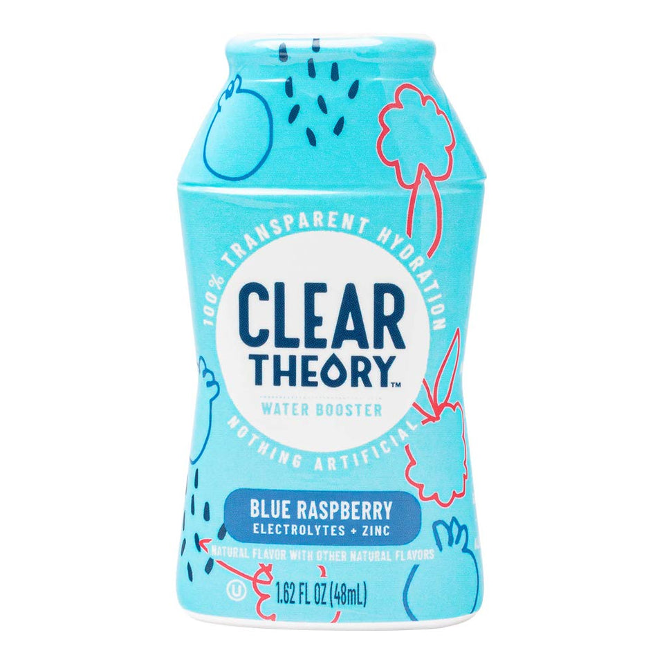 Clear Theory water flavoring drops in bottle for easy on-the-go hydration