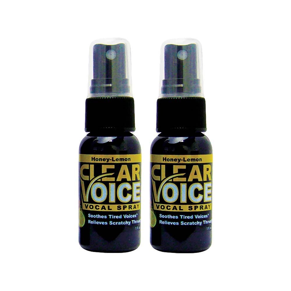 Clear Voice vocal spray bottle for stage use soothes throat during performances