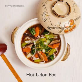 Clearspring Genmai miso jar with soup bowl promotes easy cooking.