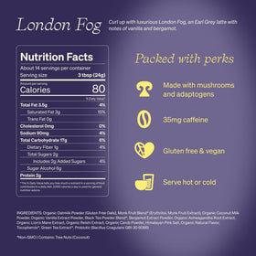Clevr London Fog Latte packaging ready to brew.