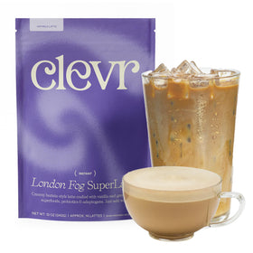 Clevr London Fog Latte tin for easy vegan latte at home.