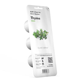 Click and Grow thyme pods packaging ready for home gardening joy