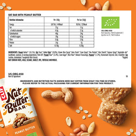 Close-up of creamy peanut butter swirl inside CLIF Bar 436883 Nut Butter Filled.