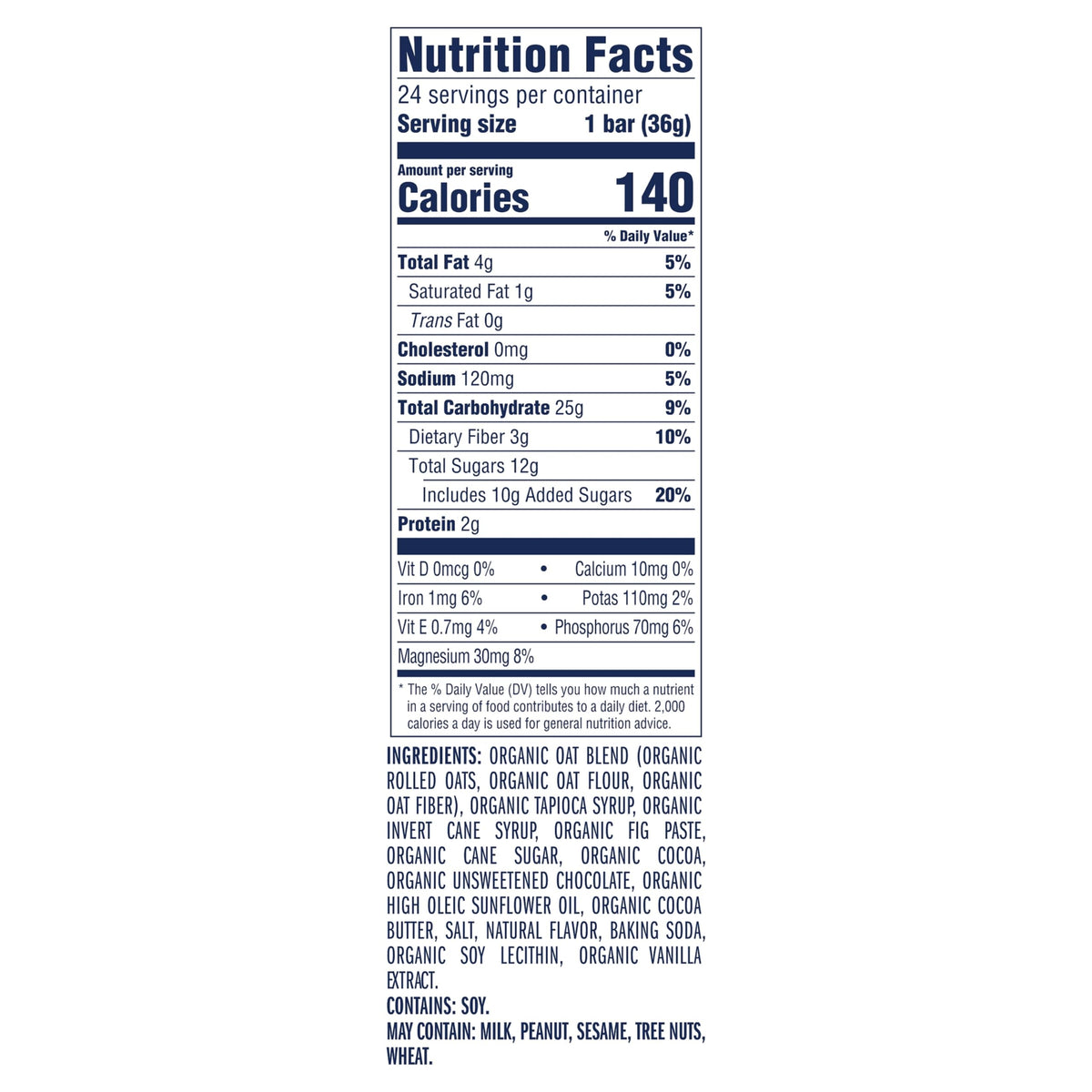 No high-fructose corn syrup in Clif Kid ZBar Chocolate Brownie.