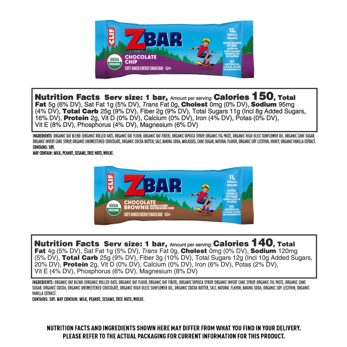 Clif Kid ZBar lunchbox ready snack that travels well.