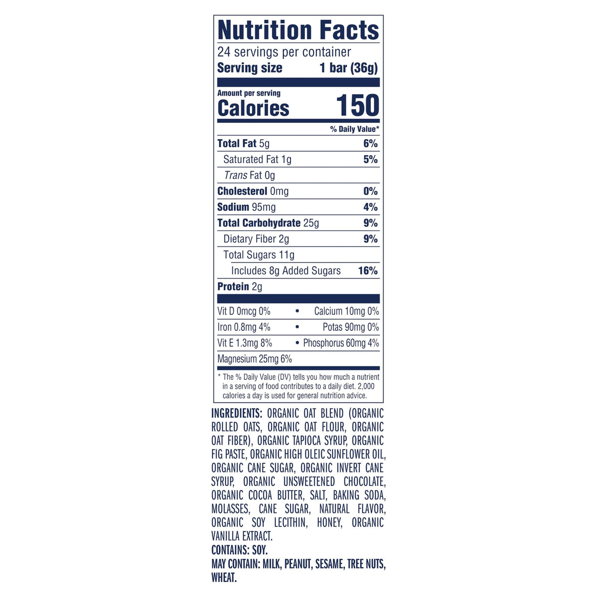 Clif Kid ZBar with organic non-GMO label for clean snack choices