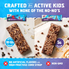 Individually wrapped bars for grab-and-go lunches.
