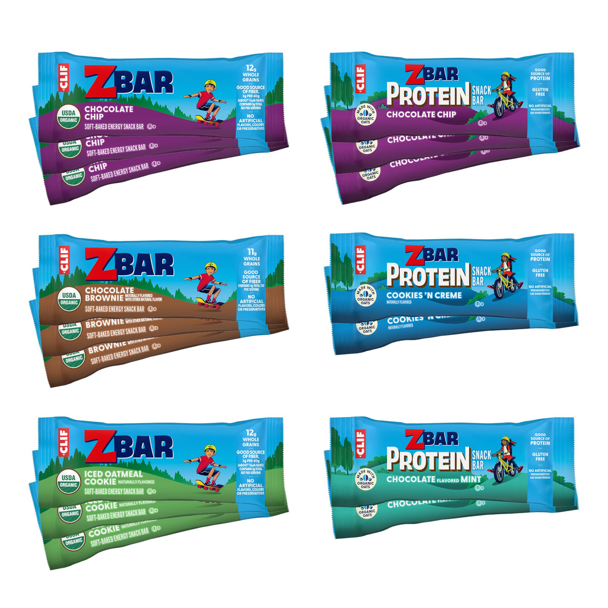 Clif Kid ZBar soft-baked texture helps energize kids on the go.