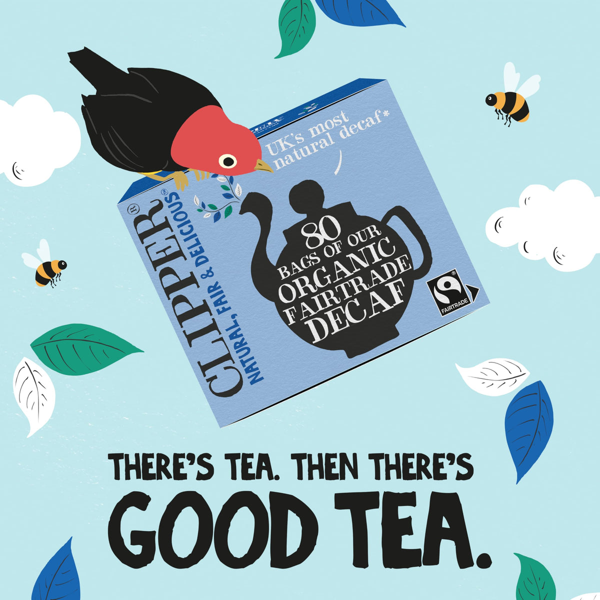 Clipper Tea aroma during steeping evokes inviting fragrance.