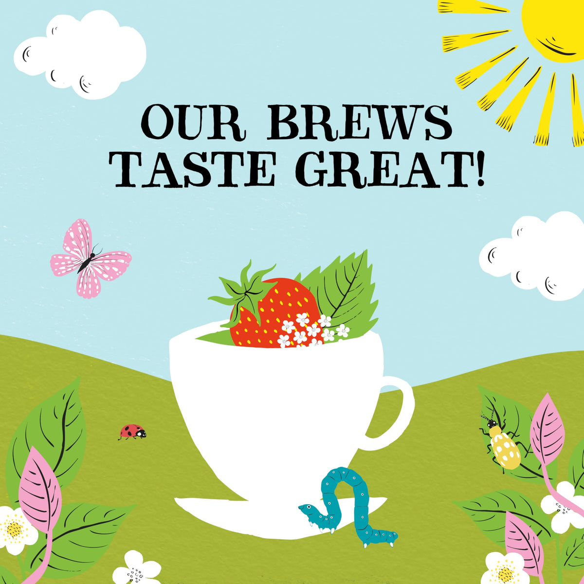 Clipper Tea packaging shows biodegradable and compostable materials