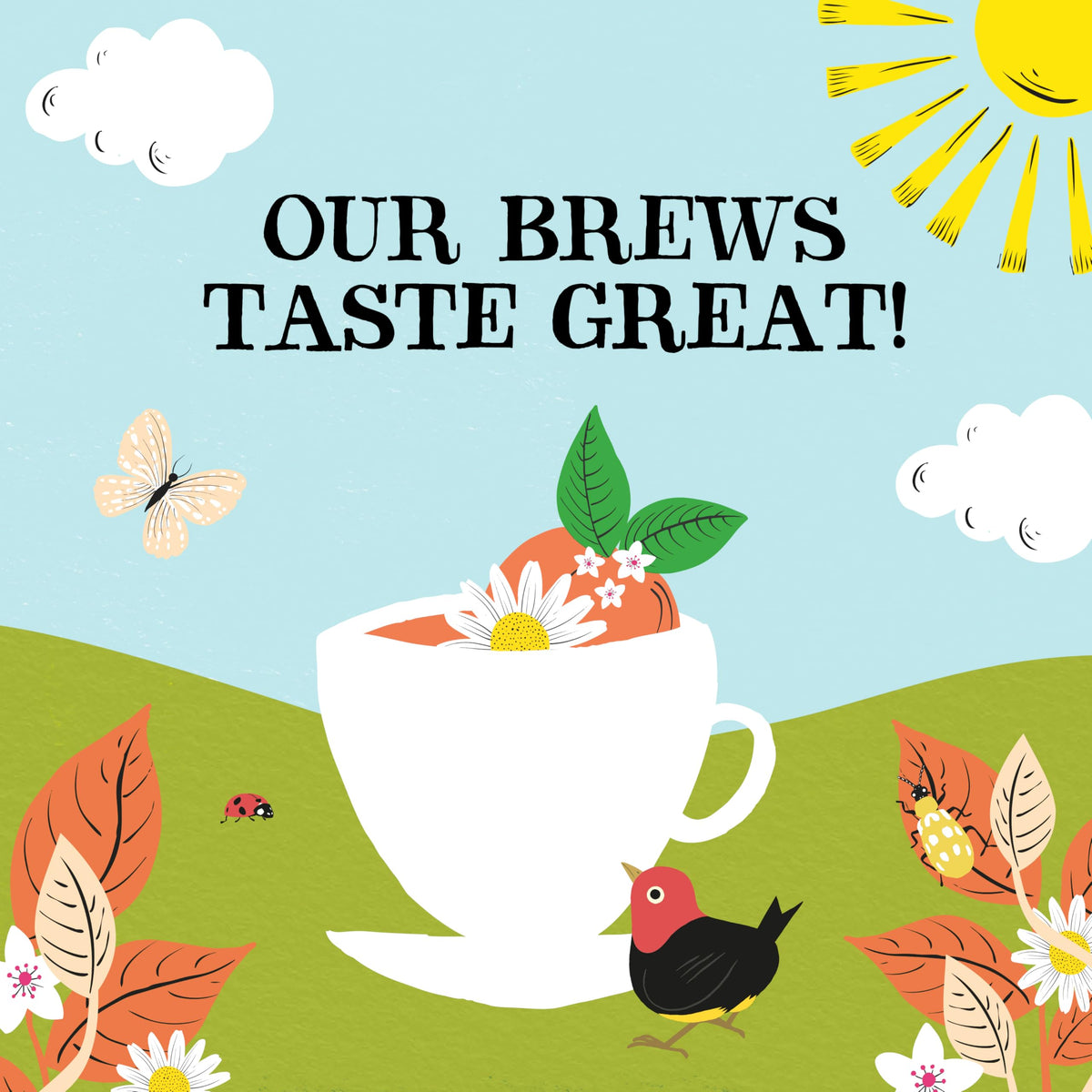 Clipper Tea Chamomile & Peach with Fairtrade label signaling ethical sourcing.