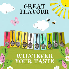 Clipper Tea steeped cup exuding fresh fruity aroma