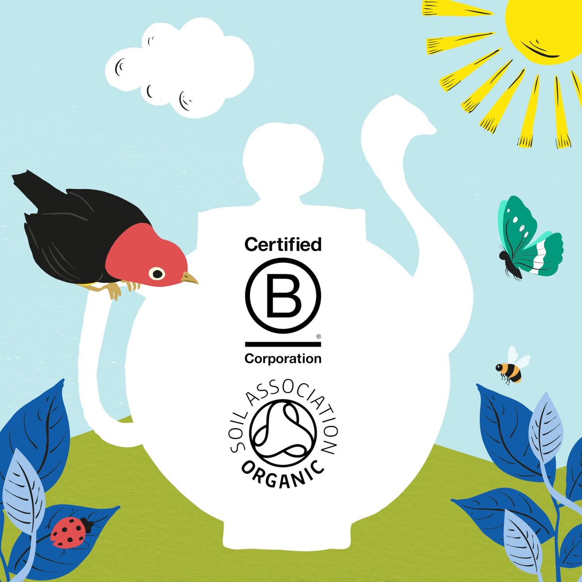 Clipper Tea organic certifications label ensures quality and ethics.