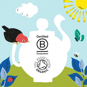 Clipper Tea organic certifications label ensures quality and ethics.