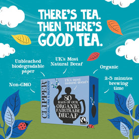 Clipper Tea Organic Decaf Tea Bags 80 for caffeine-free evenings