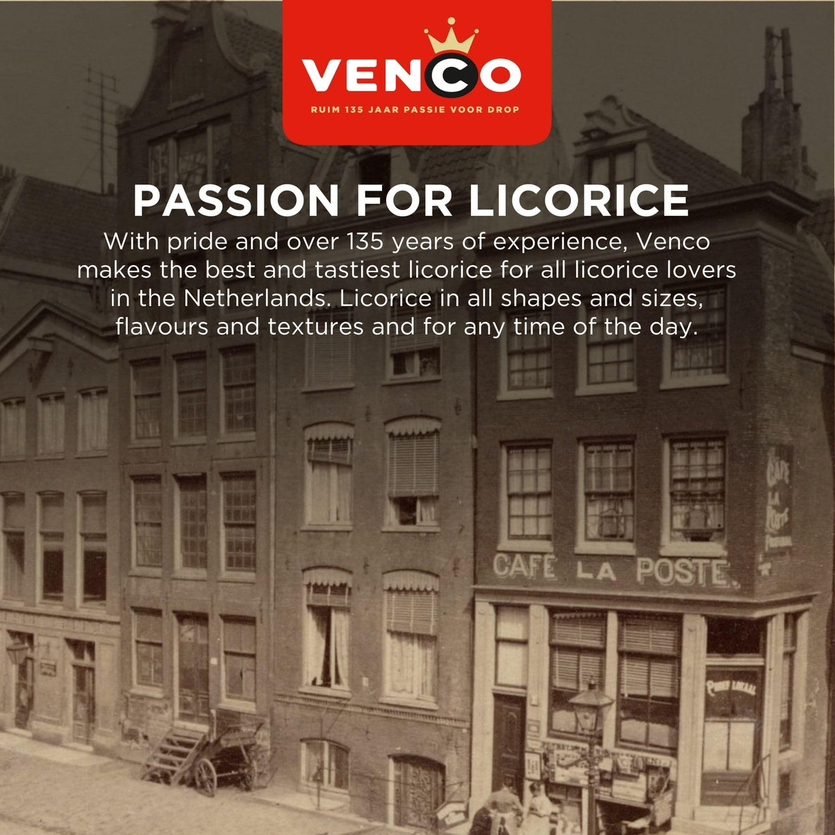 Cloetta Venco European candy briketten texture, classic licorice flavor for fans.