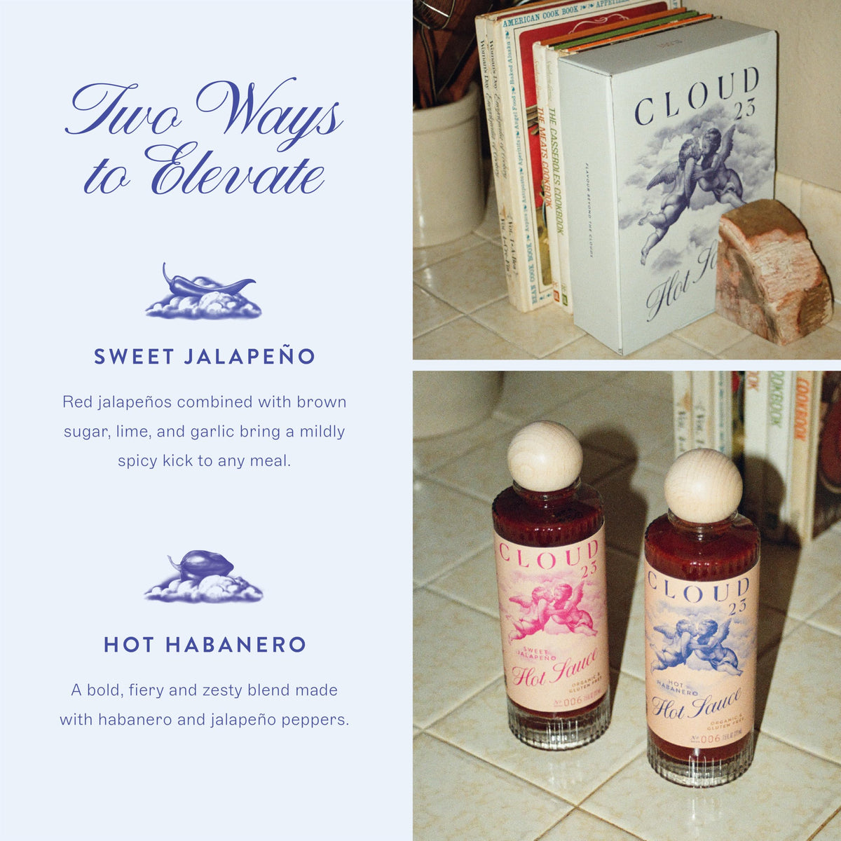 Cloud23 variety pack lineup on shelf with vibrant labels