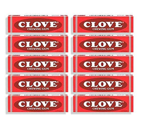 Clove Gum 20ct front packaging in red evokes nostalgia and refreshment.