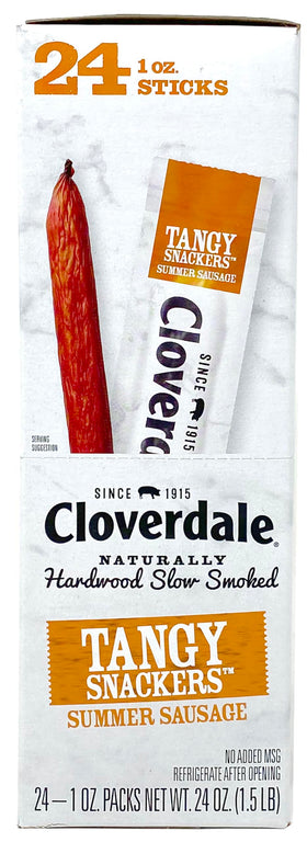 Smoked with hardwood for rich flavor in Cloverdale Tangy Snackers.