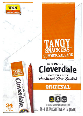 Cloverdale Tangy Snackers individually wrapped sticks for easy lunches and on-the-go snacking.