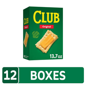 Club Crackers Original crackers on cheese board, ideal pairing for quick tasting