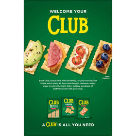 Club Crackers Original party plate with dips, crowd-friendly snack idea