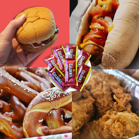 Individually wrapped packets simplify prep for pretzels and sandwiches.