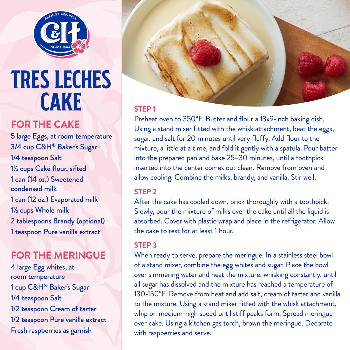 C&amp;H Ultrafine Sugar with bonus recipe card to inspire baking ideas.