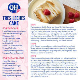 C&amp;H Ultrafine Sugar with bonus recipe card to inspire baking ideas.