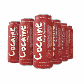 Coacaine Spice Blast can on table with glass, ready-to-use.