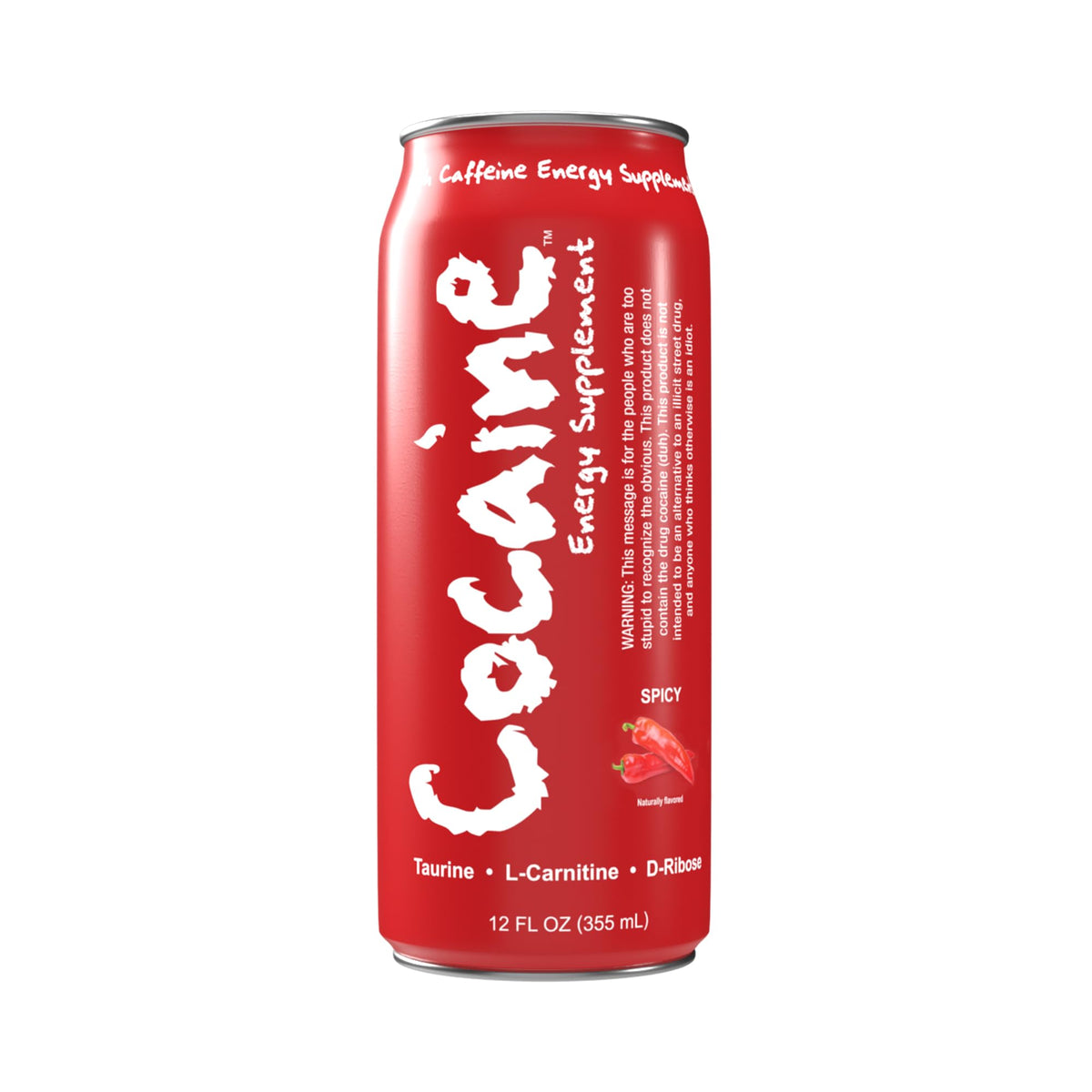 Coacaine Spice Blast pack of 12 cans, convenient energy supply.