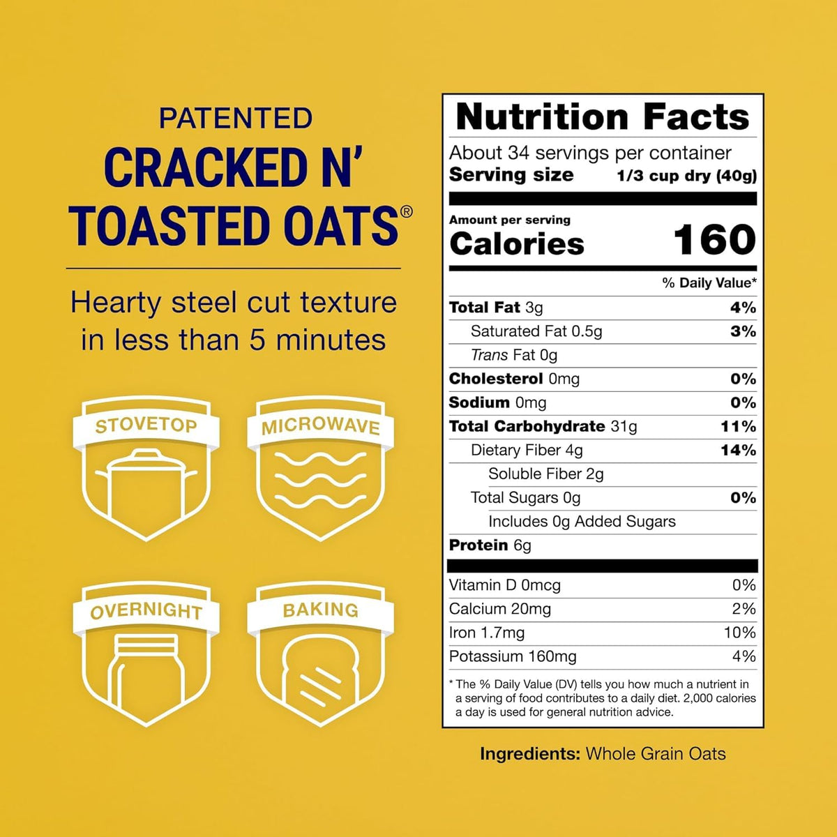 COACH'S OATS heart-healthy oats for a balanced breakfast