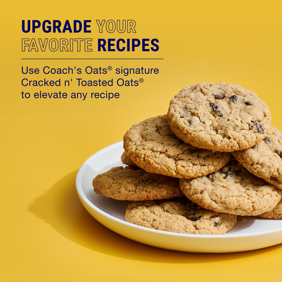 COACH'S OATS organic oats rich in fiber and protein.