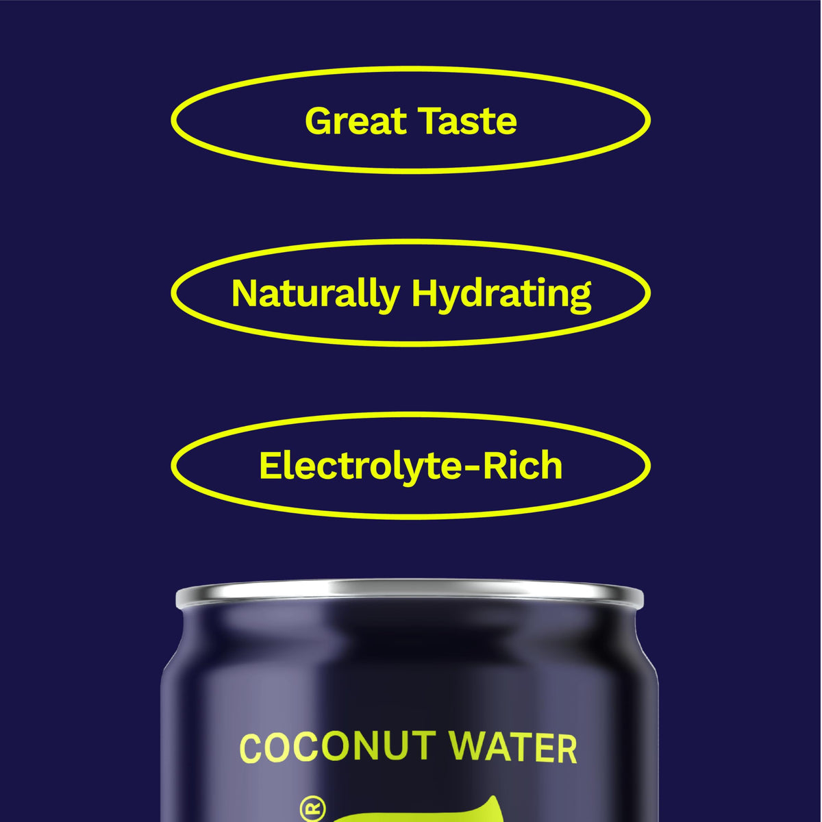 CoAqua Sparkling Coconut Water bottle-closeup emphasizes pure coconut flavor and refreshing finish.