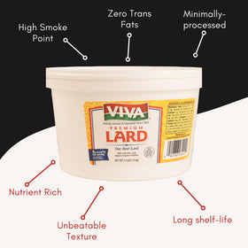 Viva Lard supports tender bread dough and robust dough flavor for baking.