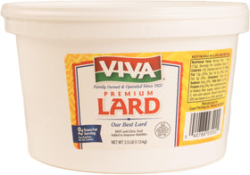 Viva Lard keeps kitchen ready for versatile cooking, baking, and savory frying.