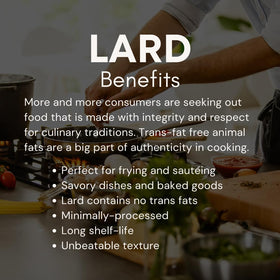 Viva Lard pour demonstrates smooth rendering for flaky pie crusts and savory Hispanic dishes.