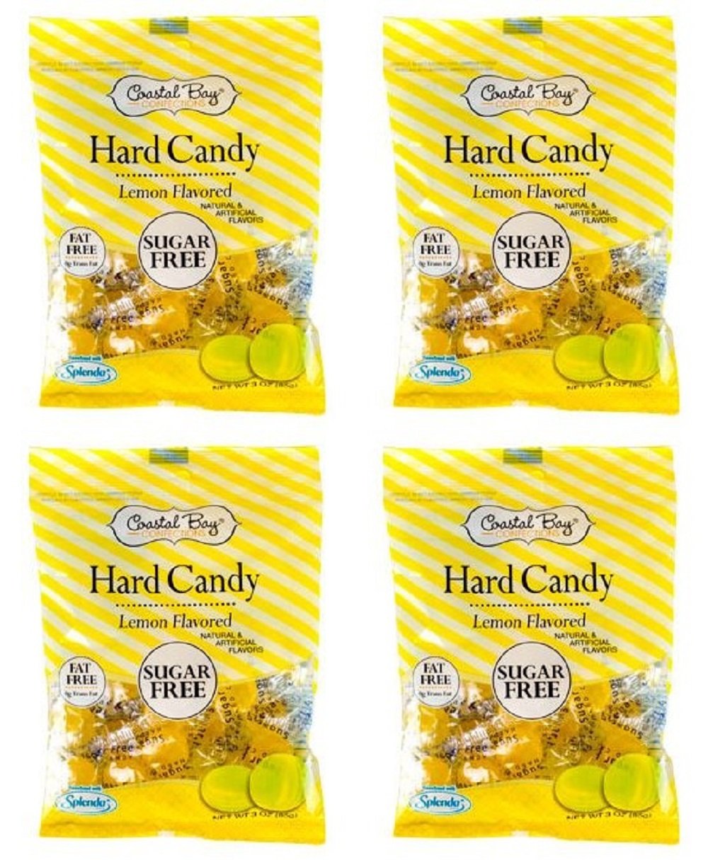 Coastal Bay lemon hard candy bag, vibrant lemon flavor for on-the-go freshness.
