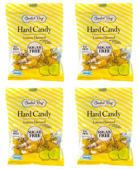Coastal Bay lemon hard candy bag, vibrant lemon flavor for on-the-go freshness.