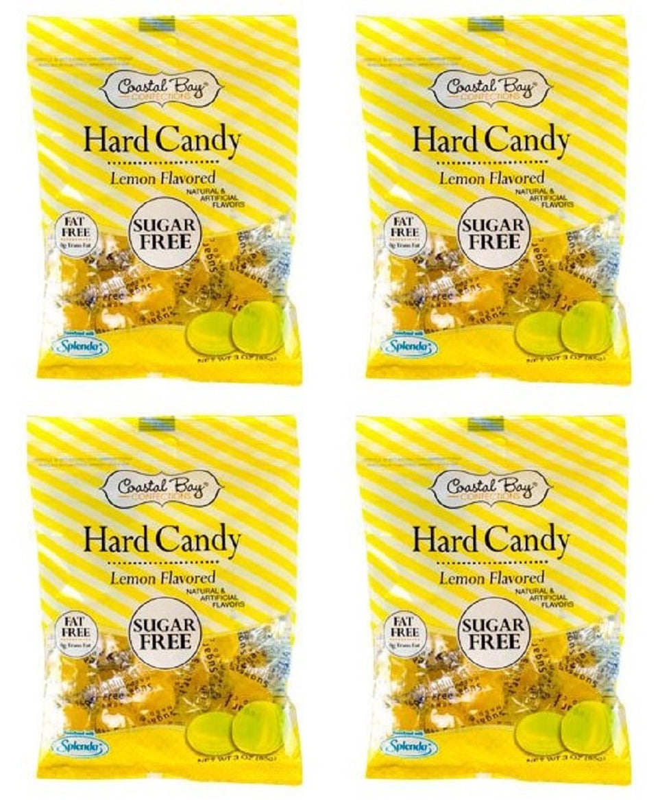 Coastal Bay lemon hard candy bag, vibrant lemon flavor for on-the-go freshness.