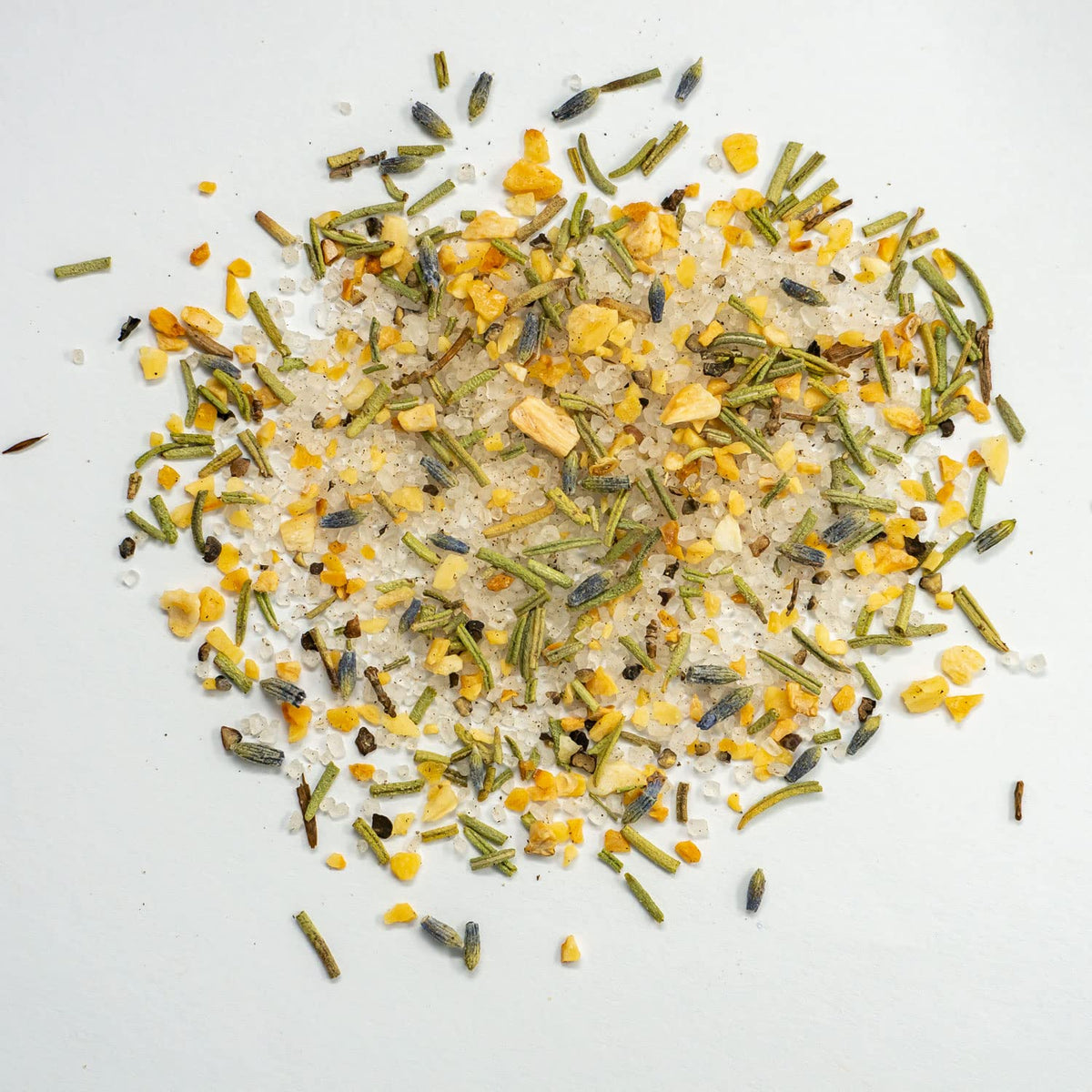 Sarah's Sea Salt Mediterranean 4 oz display highlights an herb-forward finish for finishing dishes.