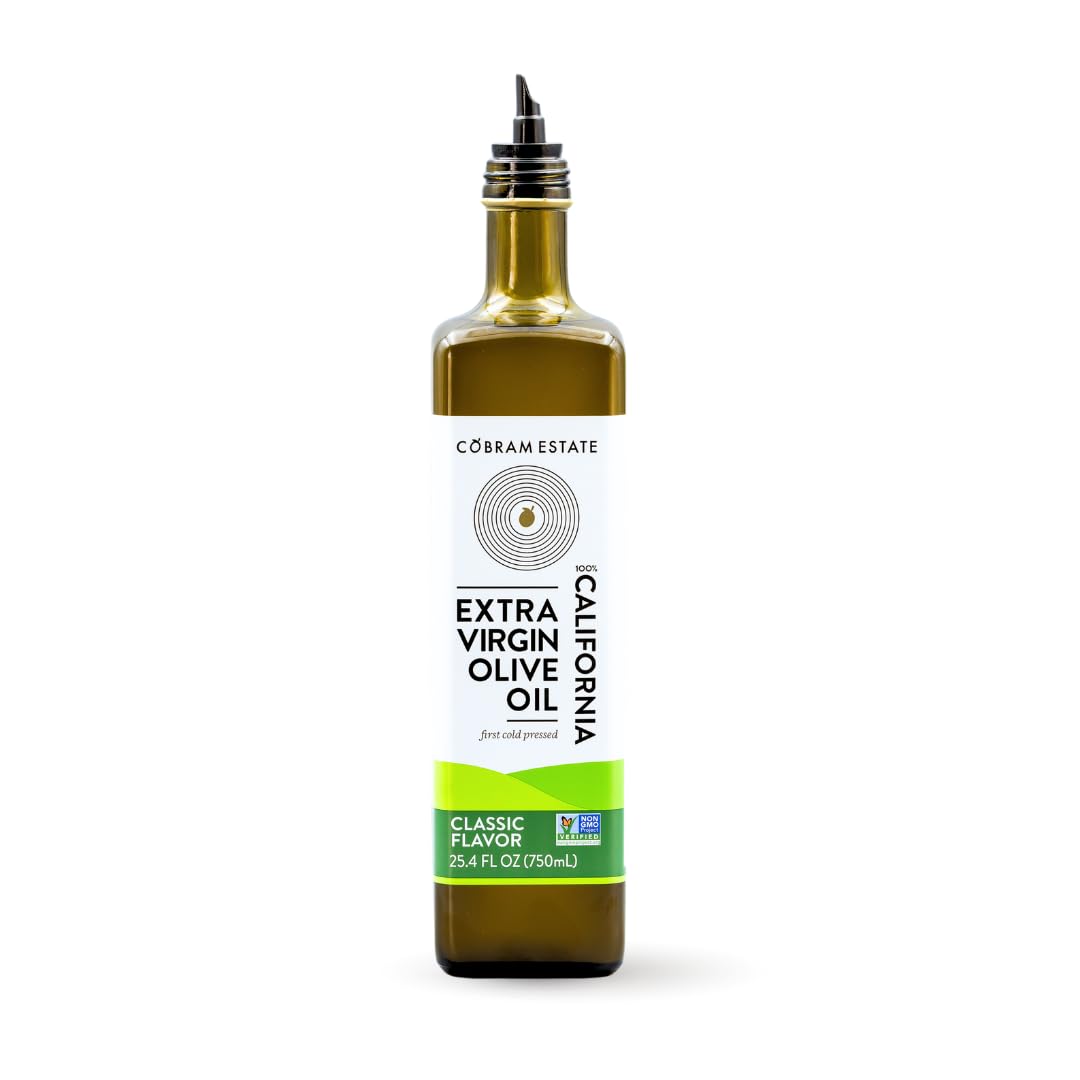 Cobram Estate Classic olive oil bottle shown for everyday cooking with fresh California flavor.