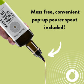 Cobram Estate Mild bottle with pop-up pourer for clean, controlled pours