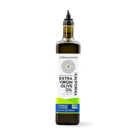 Cobram Estate Robust California olive oil bottle with bold, spicy flavor.