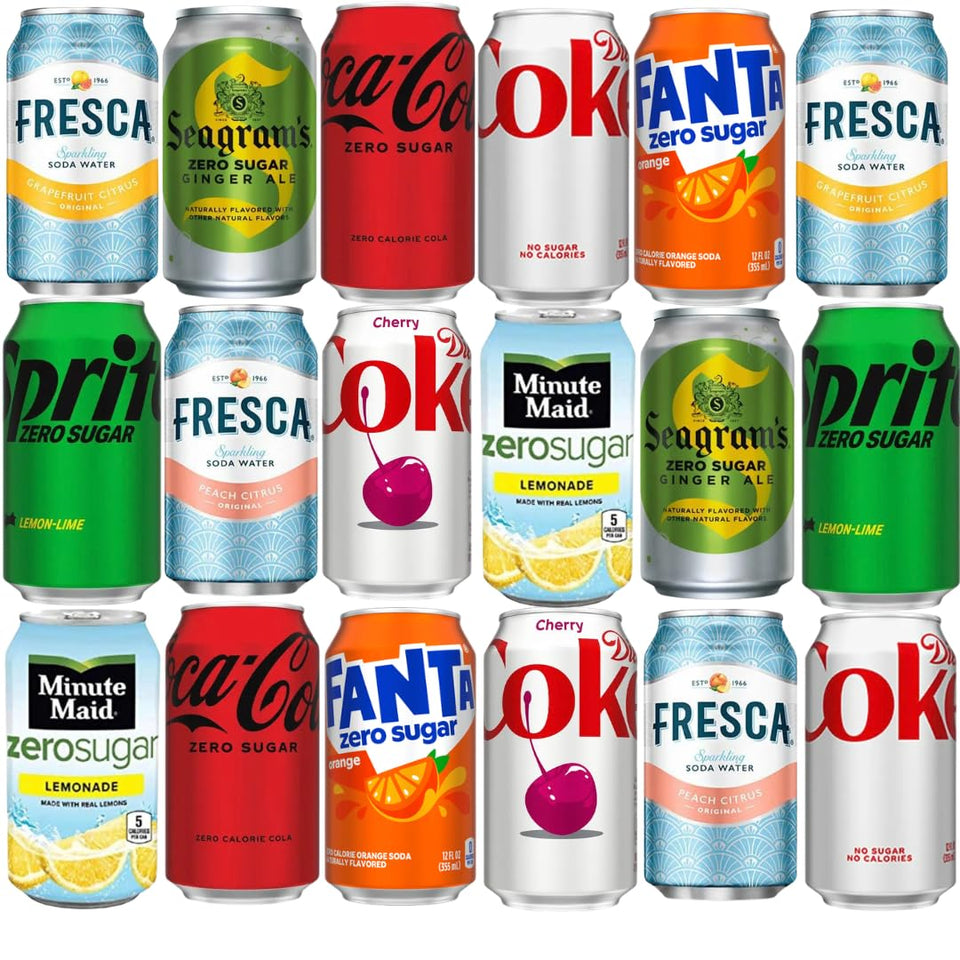 Coca-Cola Zero Sugar variety pack front view for sugar-free entertaining