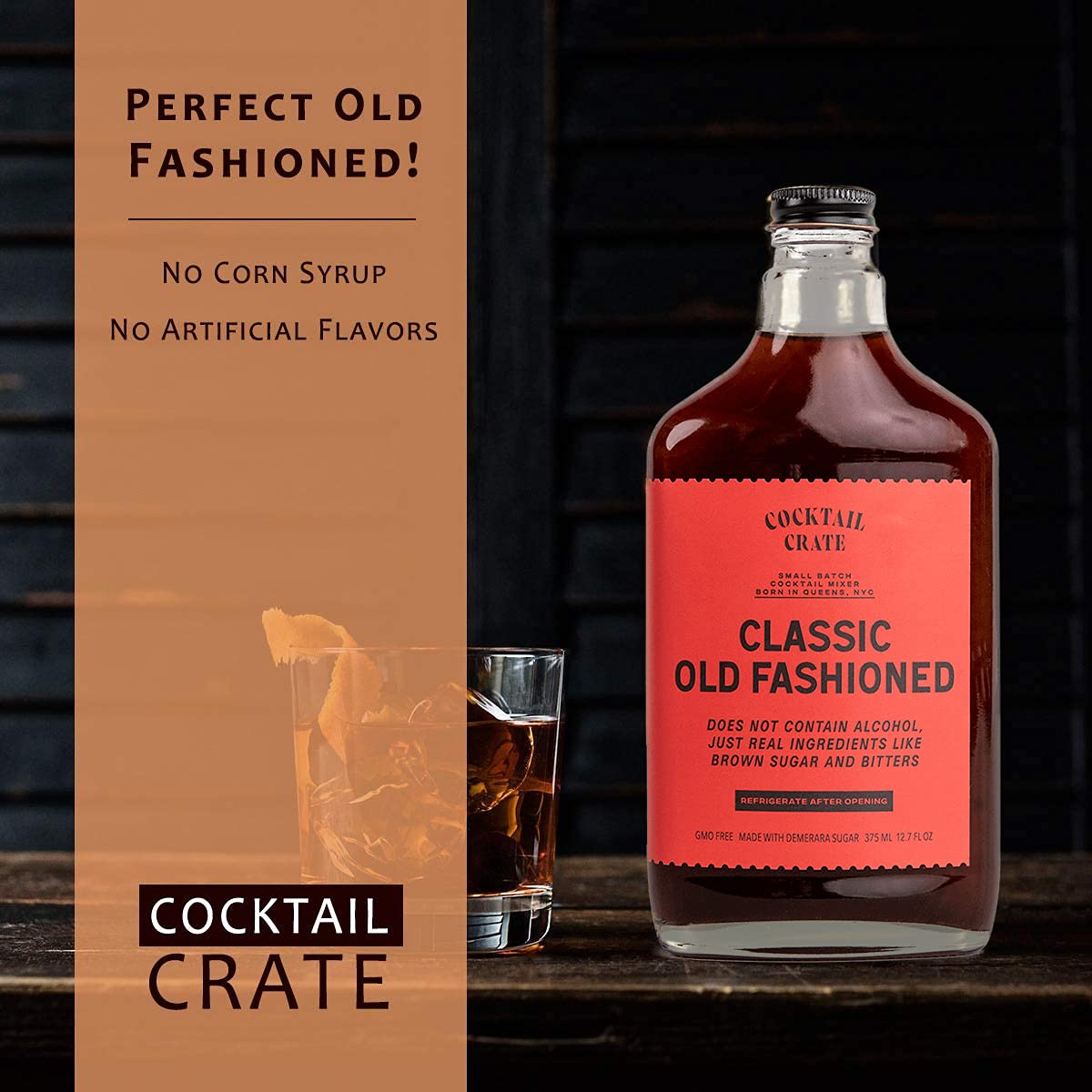 Cocktail Crate Old Fashioned 2-pack packaging box ideal for gifting.