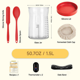 Coco Bird Pro silicone lid seals jar for fresh storage.