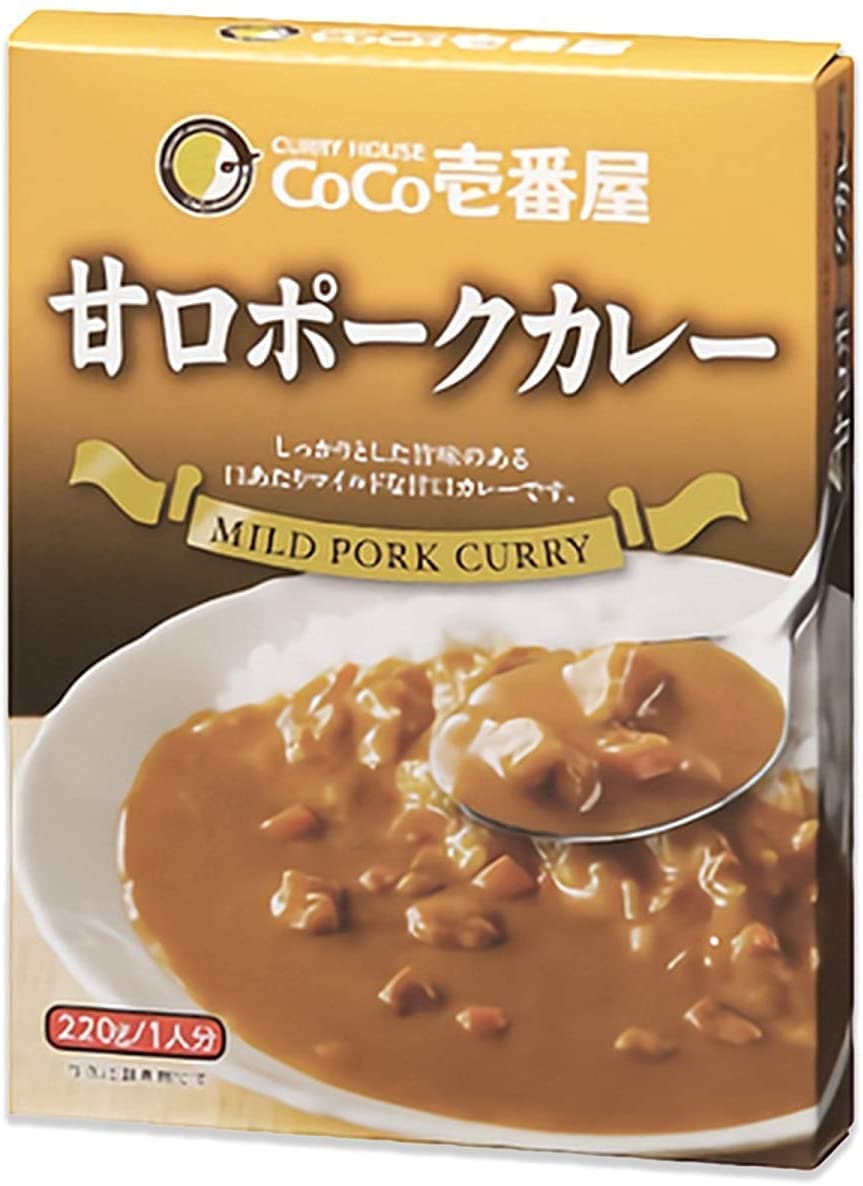 CoCo Ichibanya mild pork curry pack in a steaming bowl for family meals
