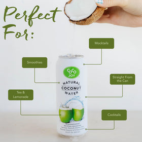 CoCo Joy electrolytes graphic emphasizes potassium for hydration support.