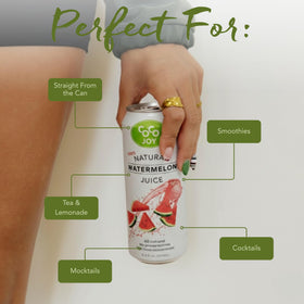 CoCo Joy natural fruit essence highlights pure, non-concentrate juice.
